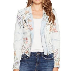BLANK NYC Denim Embroidered Jacket